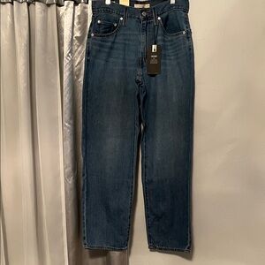 Levi's Men Relaxed Straight Jeans in Dark Indigo